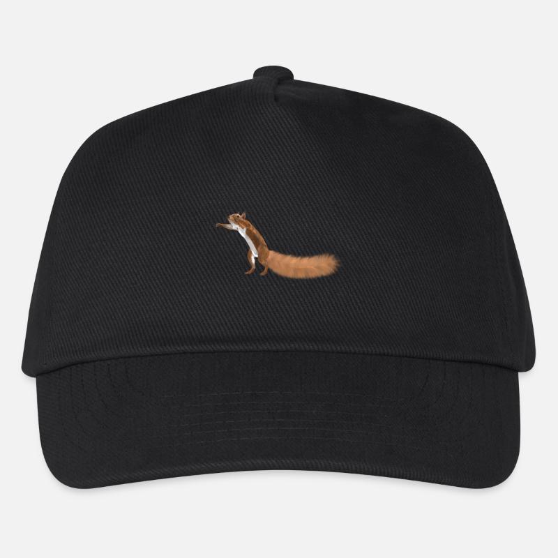 squirrel - Kids’ Baseball Cap - black