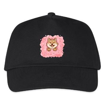 Cotton Candy Shiba Inu - Casquette de baseball Enfant - noir - Devant