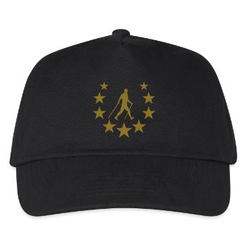 nordic walking star - Kids’ Baseball Cap - black - Front