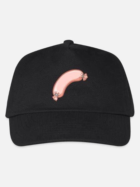 Wurst,esse,würstchen - Kinder Basecap - Schwarz