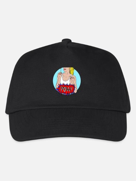 Pow! - Kinder Basecap - Schwarz