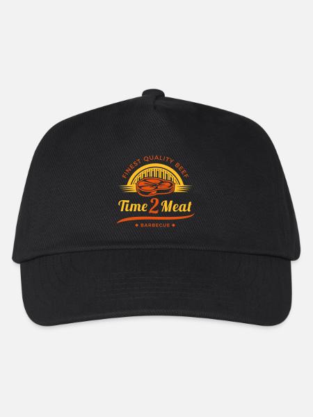 Time 2 Meat - Kids’ Baseball Cap - black