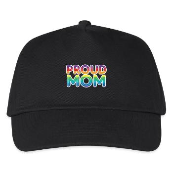 Proud Mom Mothers Day Gift - Shirt - Kids’ Baseball Cap - black - Front