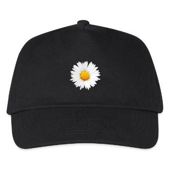 Gänseblümchen - Kinder Basecap - Schwarz - Vorne