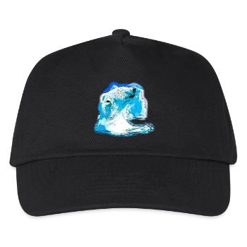 gxp polar bear polar bear enjoyer vector art - Kids’ Baseball Cap - black - Front