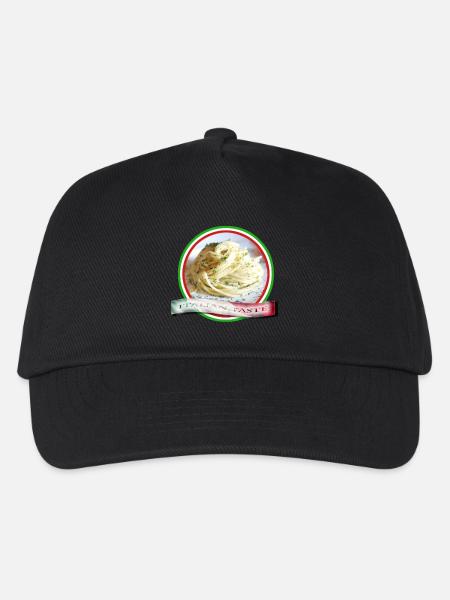 Spaghetti, italienischer Geschmack - Kinder Basecap - Schwarz
