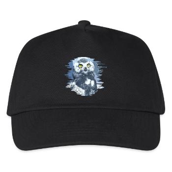 gxp snowy owl vector art - Kids’ Baseball Cap - black - Front