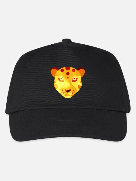 Leopard - Kinder Basecap - Schwarz