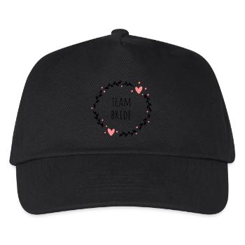 Team Bride | JGA - Kinder Basecap - Schwarz - Vorne