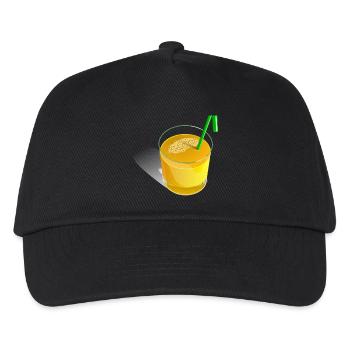 Orange Juice Saft - Kinder Basecap - Schwarz - Vorne
