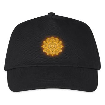 Mandala de lumière du soleil - Casquette de baseball Enfant - noir - Devant