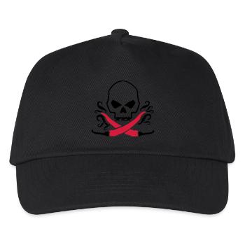 Chilli skull - Kinder Basecap - Schwarz - Vorne