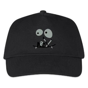 School child - monster face - First day of school - Kids’ Baseball Cap - black - Front