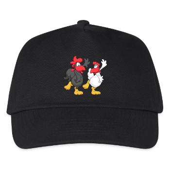 Dancing Chicken Couple - Kids’ Baseball Cap - black - Front