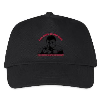 les cons ça ose tout lino ventura - Casquette de baseball Enfant - noir - Devant