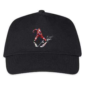 Eishockey - Kinder Basecap - Schwarz - Vorne
