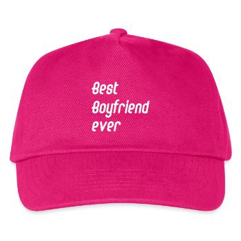best boyfriend ever - Kinder Basecap - Fuchsia - Vorne