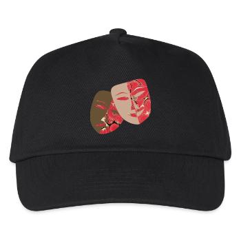 masken e 245 - Kinder Basecap - Schwarz - Vorne