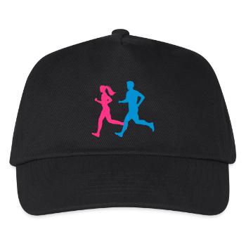 Jogger Paar bunt - Kinder Basecap - Schwarz - Vorne