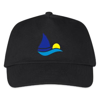 segelboot - Kinder Basecap - Schwarz - Vorne