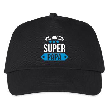 Ich bin ein Super Papa ! - Kids’ Baseball Cap - black - Front