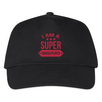 Super Squash Player / Sport - Casquette de baseball Enfant - noir - Devant