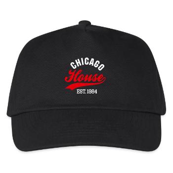 Vintage Chicago house est. 1984 rave house party - Casquette de baseball Enfant - noir - Devant