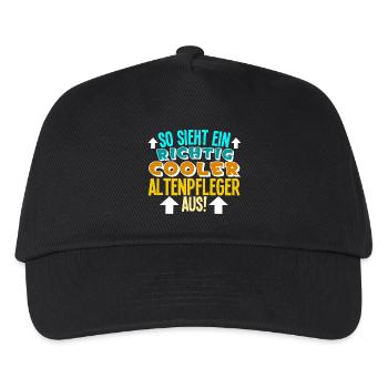 Altenpfleger - Kinder Basecap - Schwarz - Vorne