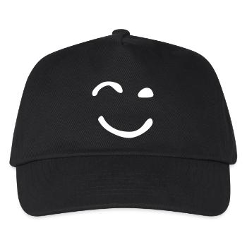 The winking face - Kids’ Baseball Cap - black - Front