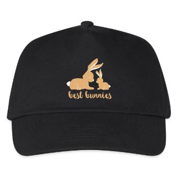 Best Bunnies - beste Freunde - Kinder Basecap - Schwarz - Vorne