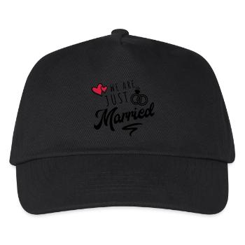 married we are just - Kids’ Baseball Cap - black - Front