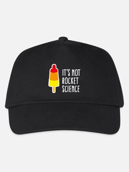 It's not rocket science Eis am Stiel Rakete nerd - Kinder Basecap - Schwarz
