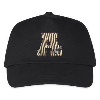 zèbre a - Casquette de baseball Enfant - noir - Devant