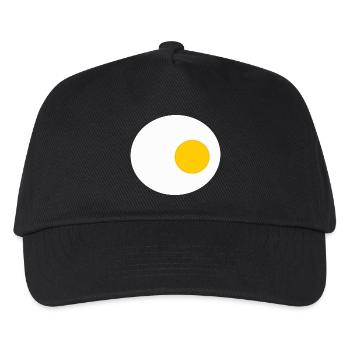 Cadeau œuf au plat, œuf, œufs, poulets, poulet - Casquette de baseball Enfant - noir - Devant
