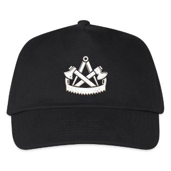 Cool charpentier guilde symbole 3D look grunge - Casquette de baseball Enfant - noir - Devant