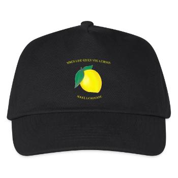 When Life Gives You Lemons Make Lemonade - Kinder Basecap - Schwarz - Vorne