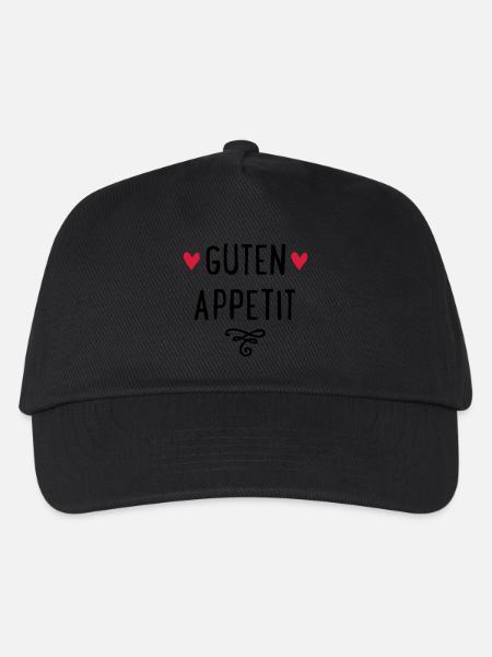 GUTEN APPETIT - Kinder Basecap - Schwarz