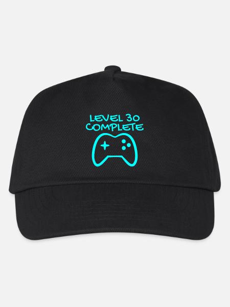 30 Geburtstag Level 30 Complete - Kinder Basecap - Schwarz