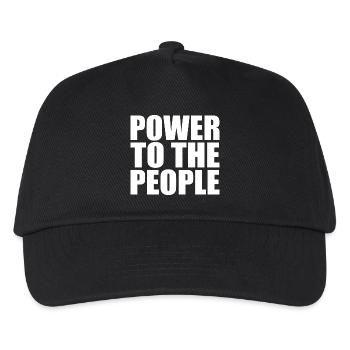 Power to the people - Kids’ Baseball Cap - black - Front