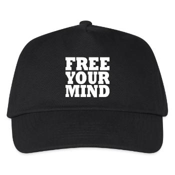Free your mind - Kids’ Baseball Cap - black - Front