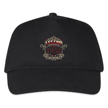 A legend was born in 1952 - Kids’ Baseball Cap - black - Front