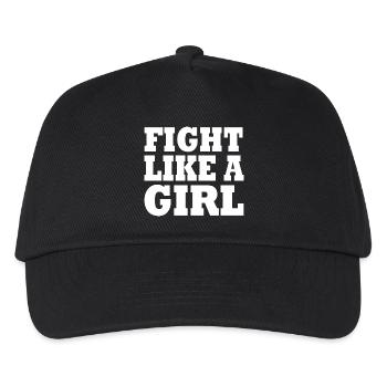 Fight like a girl - Kids’ Baseball Cap - black - Front