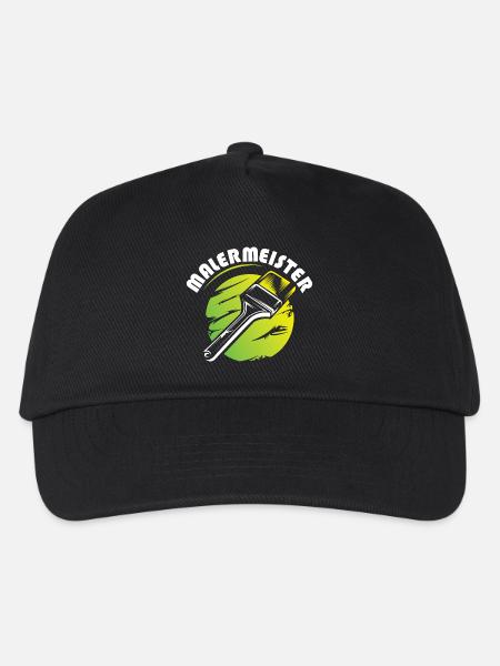 malermeister symbol logo betrieb farben maler - Kinder Basecap - Schwarz