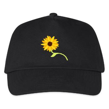 Fleur, Jaune, Fleur Jaune, Fleurs, Tournesol, Fleur - Casquette de baseball Enfant - noir - Devant