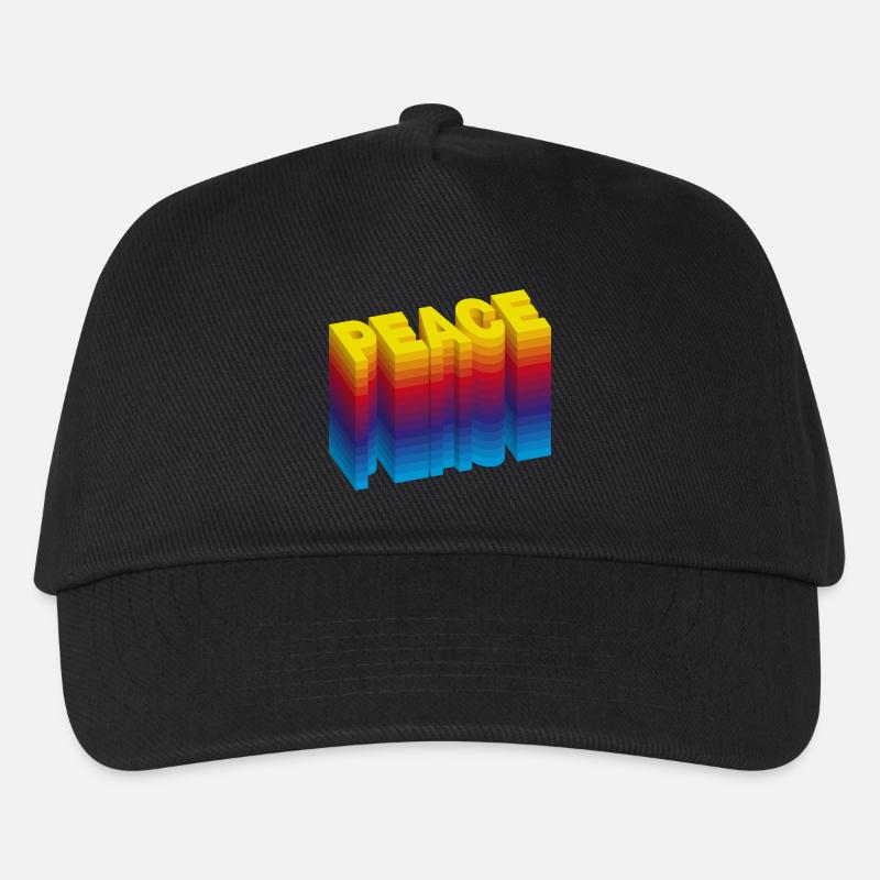 PAIX : une déclaration pour l’amour et l’harmonie - Casquette de baseball Enfant - noir