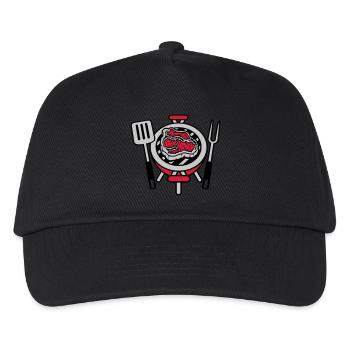 Steak BBQ Grill Master Coal Grill - Kids’ Baseball Cap - black - Front