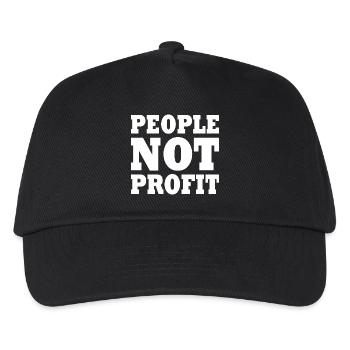 People not profit - Casquette de baseball Enfant - noir - Devant