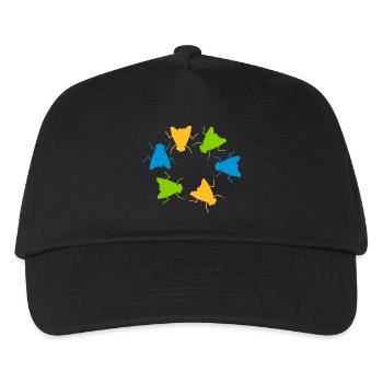 Colorful House Flying Group Team - Kids’ Baseball Cap - black - Front