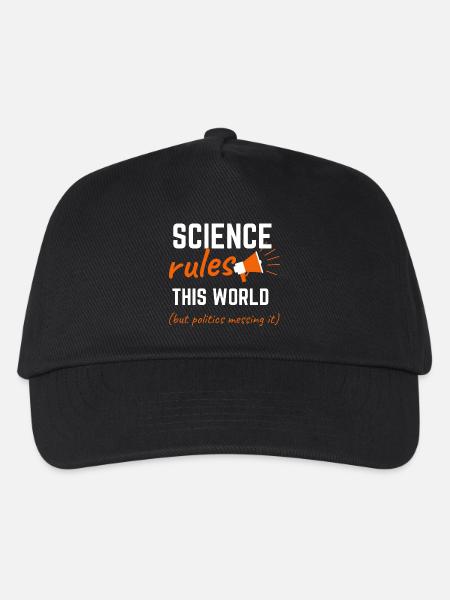 La science règne sur ce monde - Casquette de baseball Enfant - noir