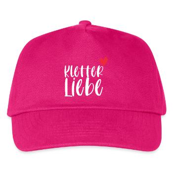 Klettern Kletterliebe Berge Alpen Geschenk - Kinder Basecap - Fuchsia - Vorne